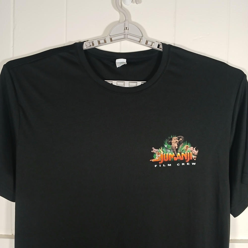 JUMANJI Film Crew Athletic T-Shirt Mens 3XL Black Hawaii Movie Promo - Picture 10 of 10